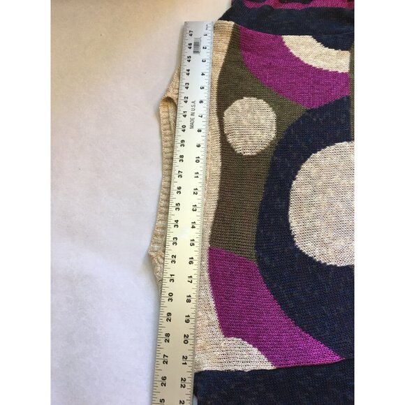 Vintage Umberto Ginocchietti Womens Striped Dot Knitted Pullover Sweater Purple - Picture 4 of 10